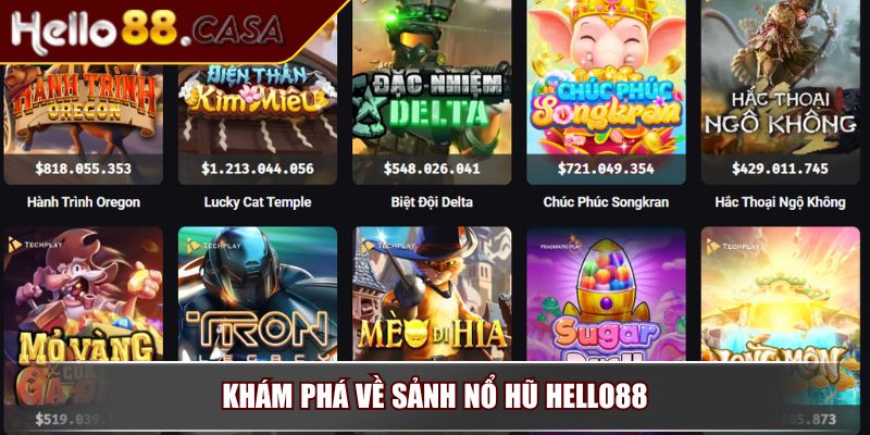Khám phá về sảnh Nổ Hũ Hello88