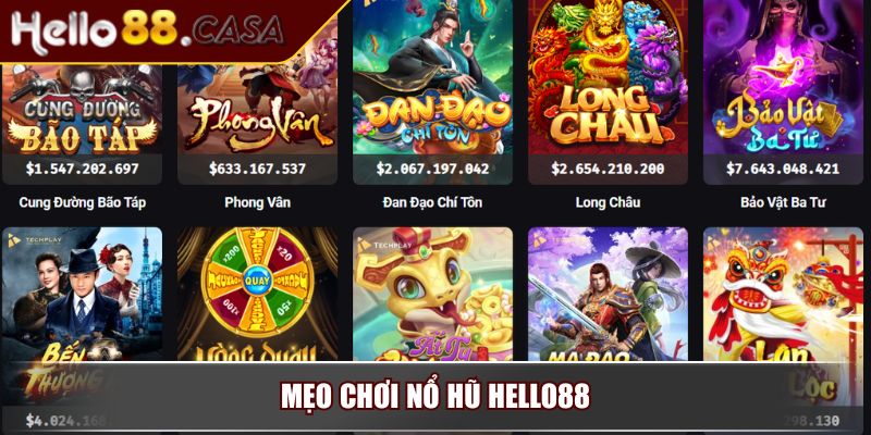 Mẹo chơi Nổ Hũ Hello88