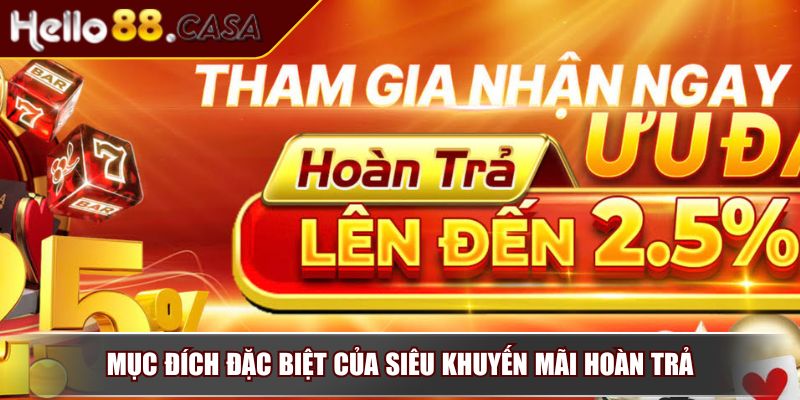 Siêu Khuyến Mãi Hoàn Trả - Ưu Đãi Hoàn Tiền Hấp Dẫn Mỗi Ngày 2 Mục đích đặc biệt của siêu khuyến mãi hoàn trả